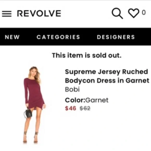 BOBI LA Women’s S supreme garnet red 100% cotton ls jersey mini dress in EUC - Picture 4 of 16